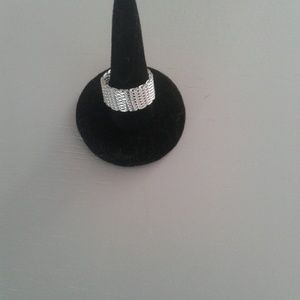 925 Sterling Silver  Mesh style ring